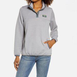 L.L. Bean Women's Light Quarry Grey Alright Knit Pullover-XS